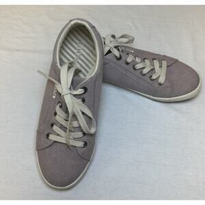 TAOS Star Sta-12844 Sneakers Lavender Canvas Lace Up Comfort Shoes Womens SZ 10